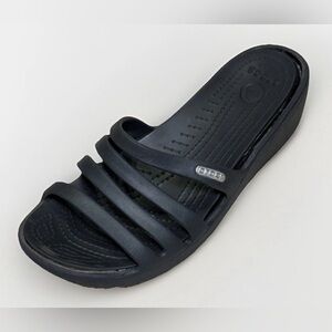 Crocs Women's Strappy Rhonda Wedge Slip On Dress Casual Sandals 14706 Size 6